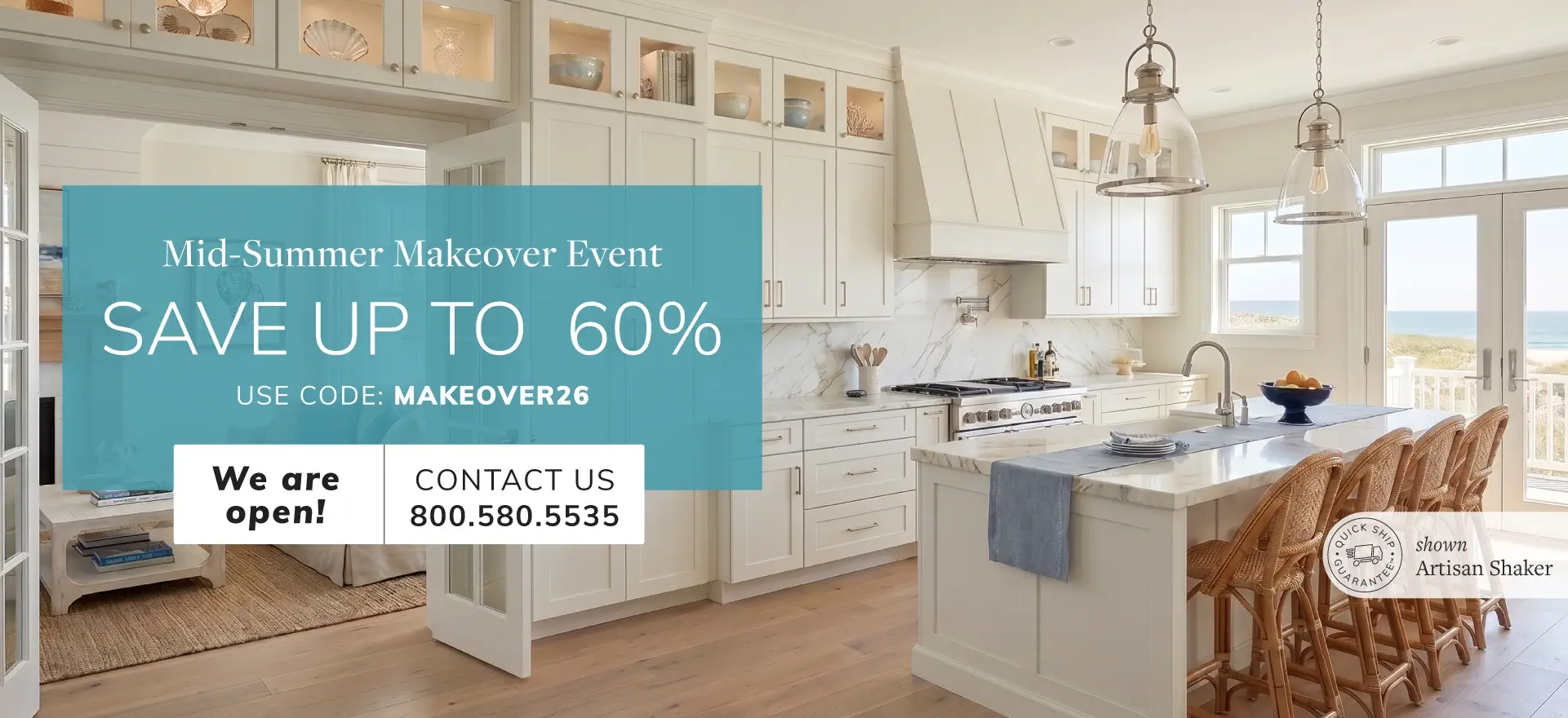 Mid-Summer Makeover Event - Save up to 60% - Use Code MAKEOVER26 - Shop Now
